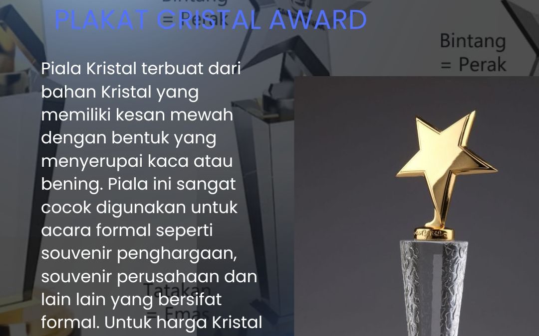 Jasa Pembuatan Plakat Kristal Jakarta Barat