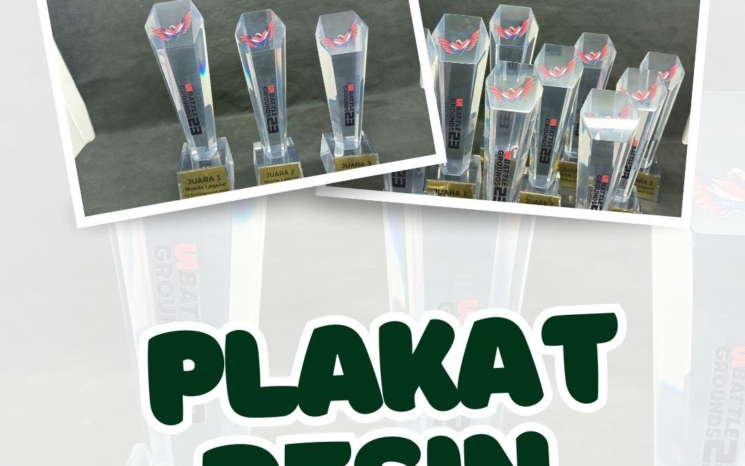 Pembuatan Plakat Akrilik Resin Premium Untuk Penghargaan