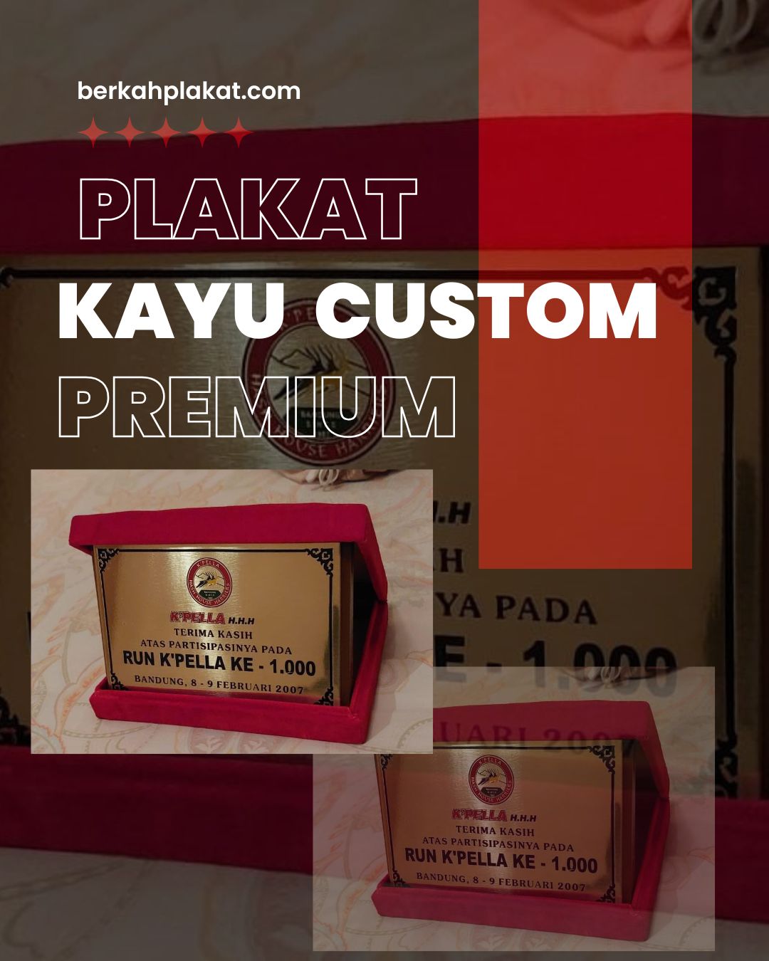 Plakat Kayu Custom Premium Terdekat Jakarta