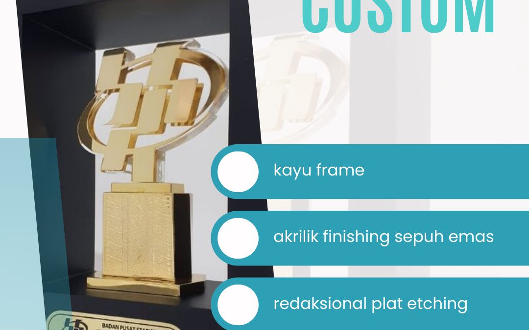 Plakat Custom Pusat Statistik Kombinasi Sepuh Emas