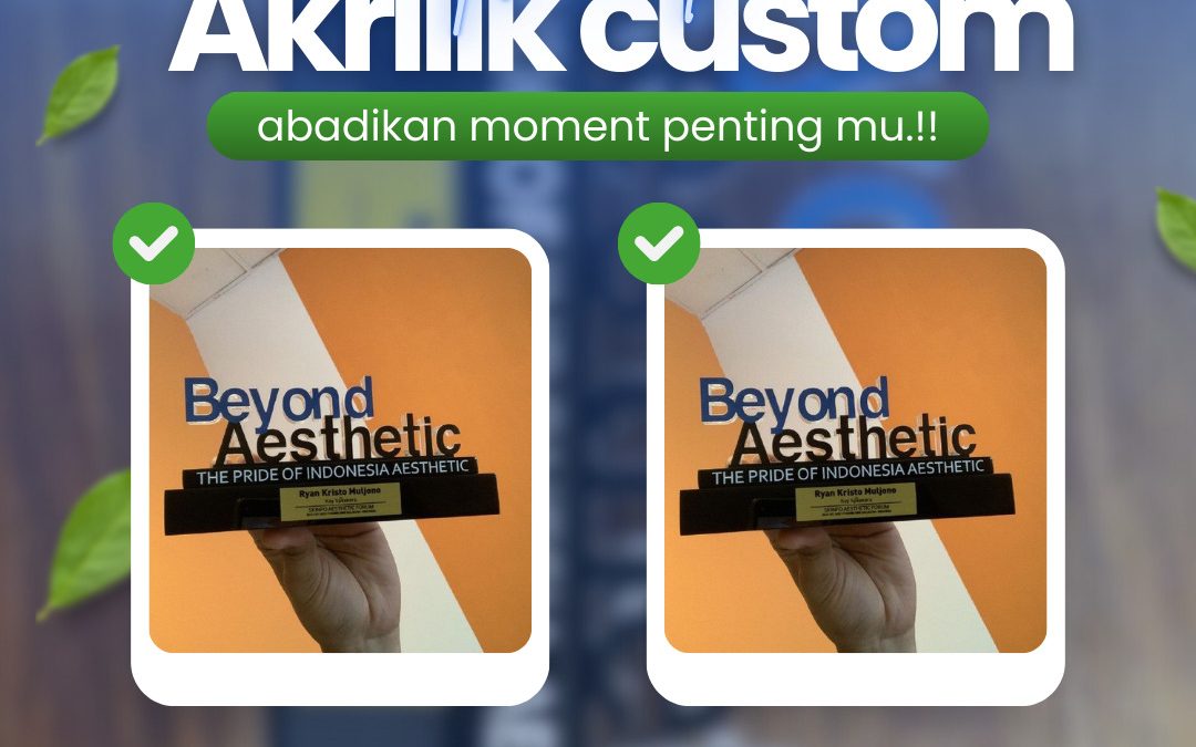 Plakat Akrilik Kombinasi Resin