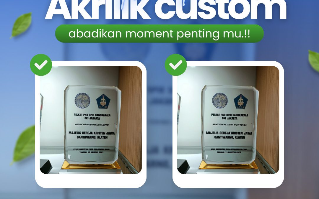 Custom Plakat Akrilik 2cm