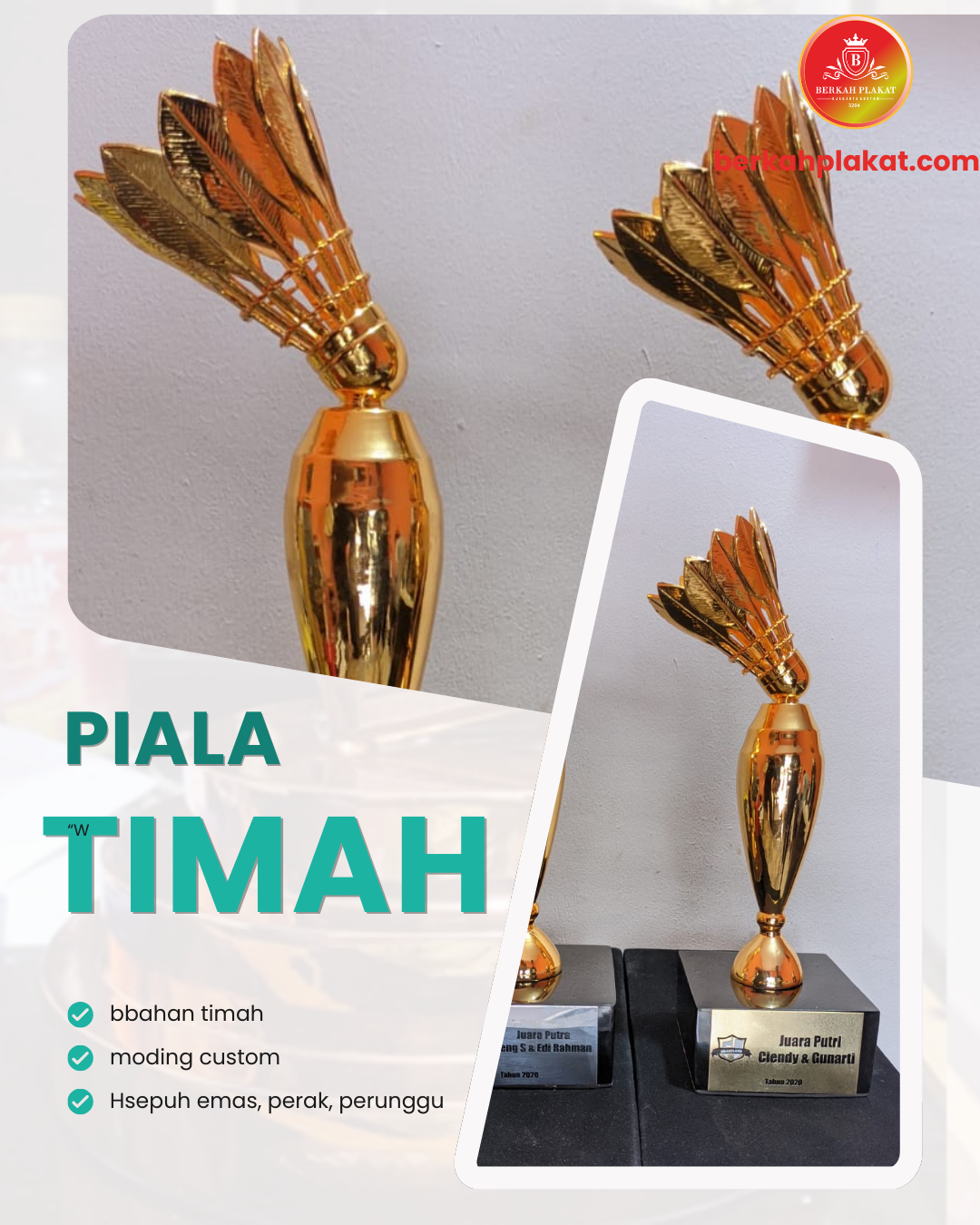 Piala Custom Terdekat Berkualitas