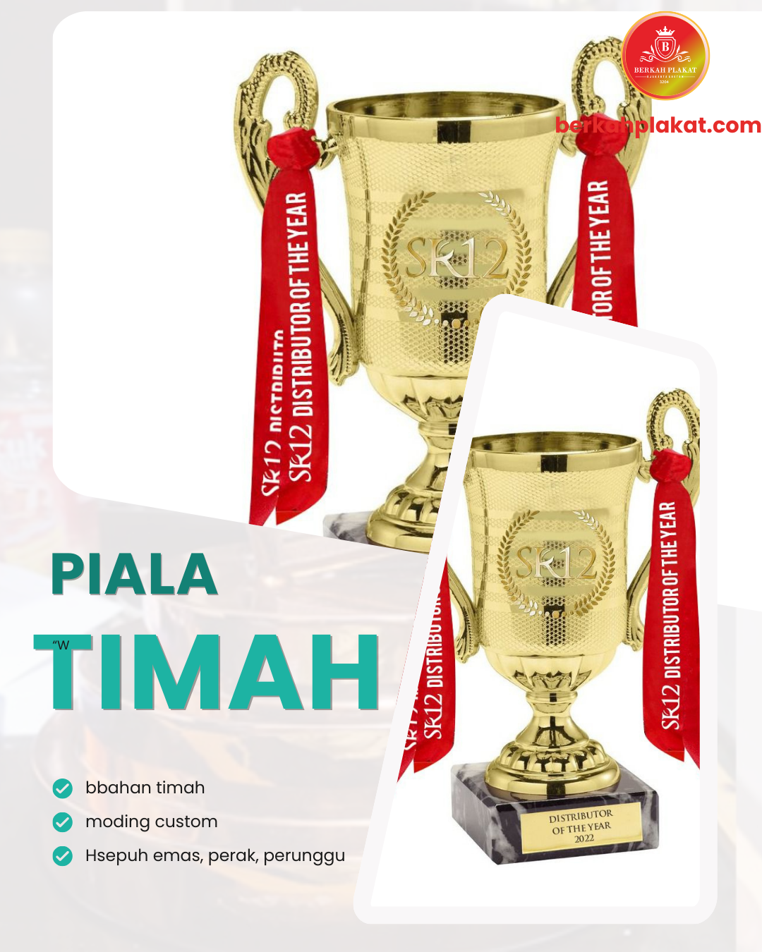 Piala Custom Terdekat Premium