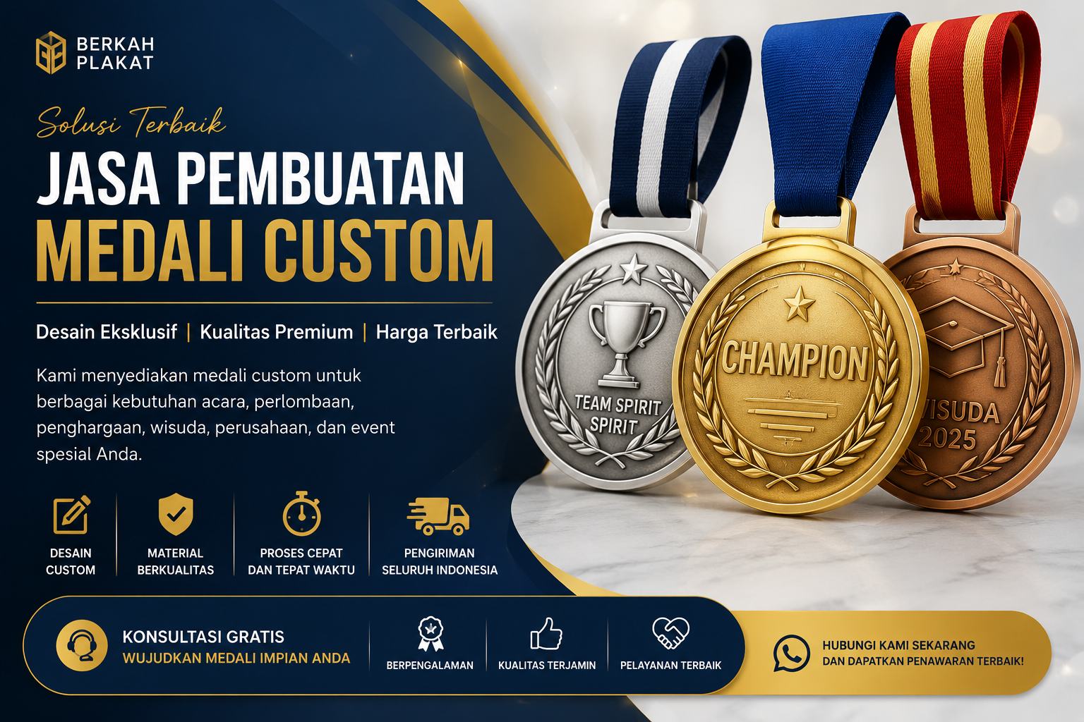 jasa pembuatan medali custom