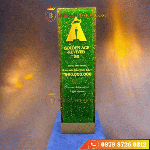 Plakat Resin Gliter Golden