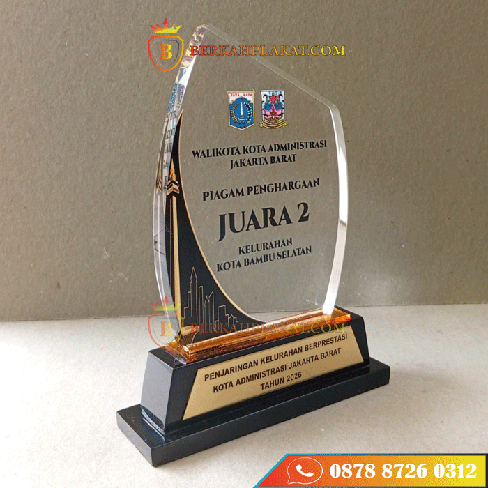 Plakat Penghargaan Walikota Jakarta Barat Design Eksklusif - Image 2