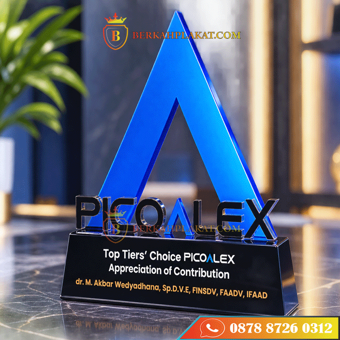 plakat custom logo perusahaan