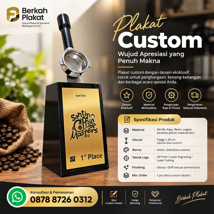 Plakat Award Perusahaan Santino Coffe - Image 3